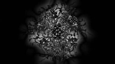 Dijital Görüntüleme Arkaplanı Soyut Desen Siyah ve Beyaz