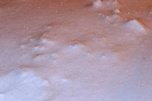Weißer Flauschiger Schnee Winter — Stockfoto