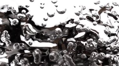 Soyut Dijital Hazırlama Eriyen Kar