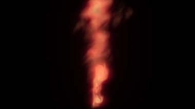 Arkaplan için Dijital Oluşturulmuş Gerçekçi Ateş Efekti