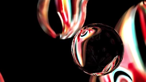 Renderização Formas Abstratas — Vídeo de Stock