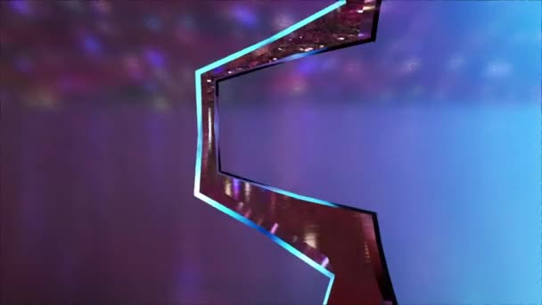 Цифрове Рендерингу Abstract Gear Motion Відео Фіолетовий — стокове відео