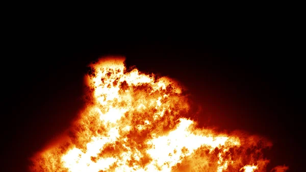 디지털 렌더링 리얼리즘적 화재불타는 — 스톡 사진