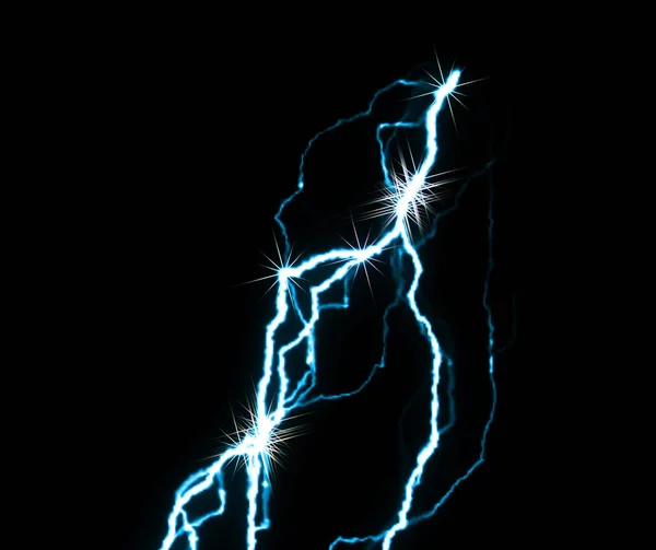 Digital Rendering Lighting Strike Electric Charge Hintergrund — Stockfoto