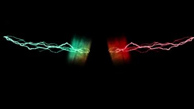 Dijital Renklendirme Işıklandırma Vuruşu Elektrik Enerji Videosu