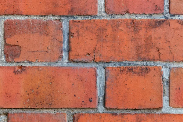 Eski kilise binasının kırmızı tuğlalarına yakın çekim