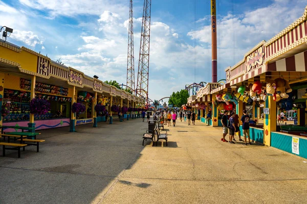 Jackson Township Giugno 2016 Gli Ospiti Divertono Six Flags Great — Foto Stock
