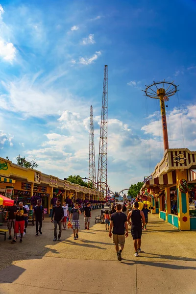 Jackson Township Junho 2016 Hóspedes Divertem Six Flags Great Adventure — Fotografia de Stock
