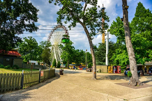 ジャクソン タウンシップ ニュージャージー州 アメリカ 6つの旗大冒険遊園地の景色 シックスフラッグ グレートアドベンチャー Six Flags Great — ストック写真