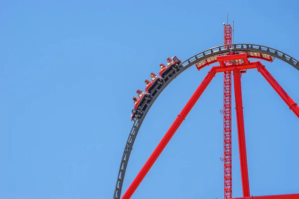 Schöne Aussicht Vom Neuesten Freizeitpark Europas Ferrari Land Teil Von — Stockfoto