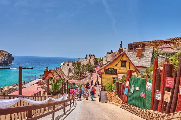 Beautiful Scenery Popeye Village Also Known Sweethaven Village Purpose Built — Stock Photo, Image