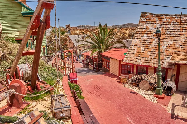 Beautiful Scenery Popeye Village Also Known Sweethaven Village Purpose Built — Stock Photo, Image