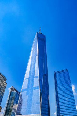 New York şehir binalarının ve gökdelenlerin panoramik manzarası