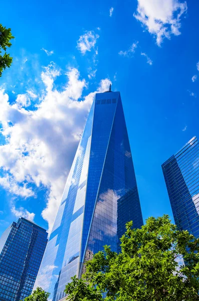 Panoramic View New York City Buildings Skyscrapers — Stock Photo, Image