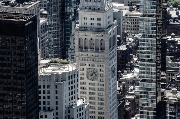 Panoramisch Uitzicht Stad New York Buaerial View Marble Clock Tower — Stockfoto