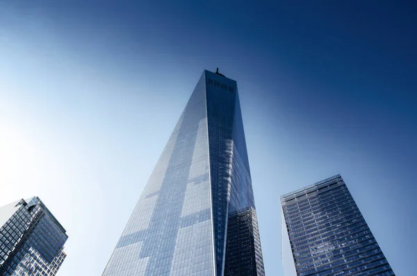 Panoramic View New York City Buildings Skyscrapers — Stock Photo, Image