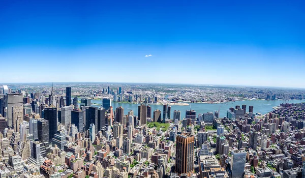 Vue Panoramique Aérienne Sur Les Bâtiments New York — Photo