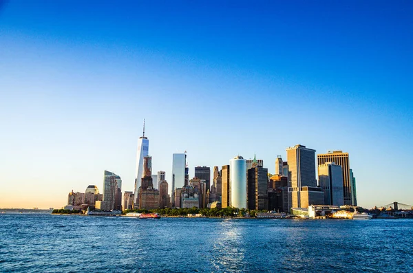Panoramisch Uitzicht Vanuit Lucht New York City Buildings — Stockfoto