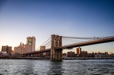New York şehir binalarının ve gökdelenlerin panoramik manzarası