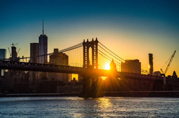 Vista Panorámica Nueva York Edificios Rascacielos — Foto de Stock