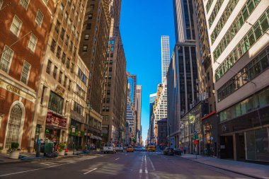 New York şehir binalarının ve gökdelenlerin panoramik manzarası