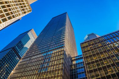 New York şehir binalarının ve gökdelenlerin panoramik manzarası