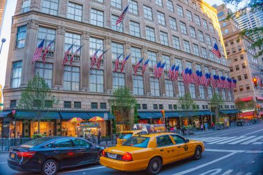 New York şehir binalarının ve gökdelenlerin panoramik manzarası