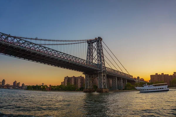 Crucero Vista Panorámica Ciudad Nueva York Edificios Rascacielos — Foto de Stock