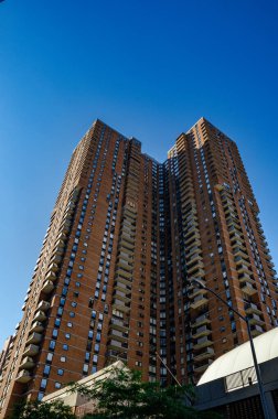 New York şehir binalarının ve gökdelenlerin panoramik manzarası
