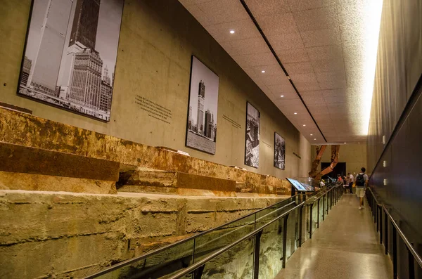 Interior National Memorial Museum Wtc Foundation Remains Manhattan New York — Stock Photo, Image