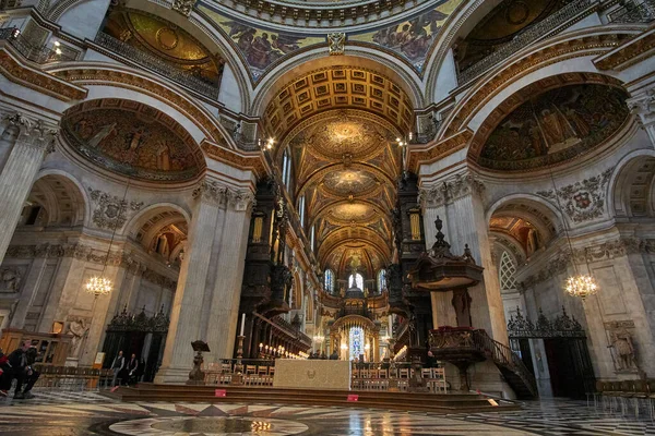Londra Daki Paul Katedrali Nin Içinde Bina Detayları Bir Anglikan — Stok fotoğraf