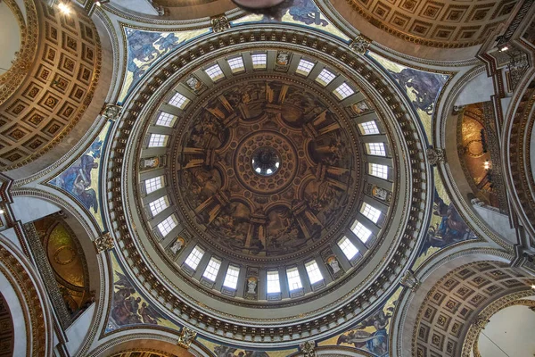 Dentro Catedral São Paulo Londres Detalhes Edifício Interior Uma Catedral — Fotografia de Stock