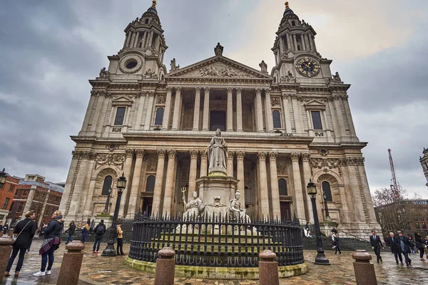 Καθεδρικός Ναός Του Αγίου Παύλου Και Πόλη Του Λονδίνου Στο — Φωτογραφία Αρχείου