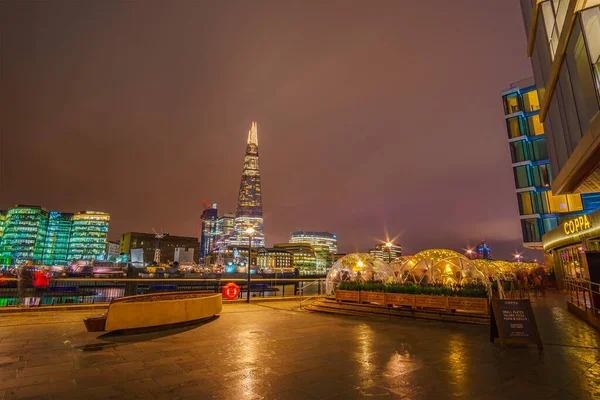 Vista Aerea Panoramica Della Londra Urbana Con Grattacielo Shard Che — Foto Stock