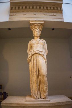 Parthenon Galerileri. İngiliz Müzesi, Londra, İngiltere, İngiltere 'deki Elgin Mermerleri.