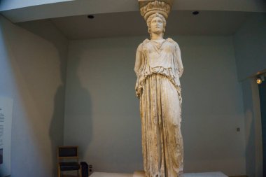 Parthenon Galerileri. İngiliz Müzesi, Londra, İngiltere, İngiltere 'deki Elgin Mermerleri.