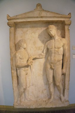 Parthenon Galerileri. İngiliz Müzesi, Londra, İngiltere, İngiltere 'deki Elgin Mermerleri.