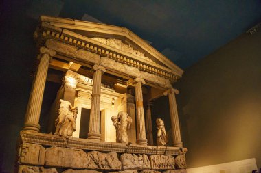 Parthenon Galerileri. İngiliz Müzesi, Londra, İngiltere, İngiltere 'deki Elgin Mermerleri.