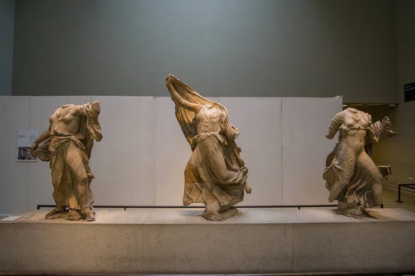 Galerie Partenon Elgin Marbles British Museum Londyn Anglia Wielka Brytania — Zdjęcie stockowe