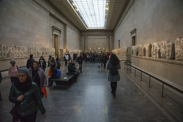 Parthenon Galleries Elgin Marbles British Museum London England — Stock Photo, Image