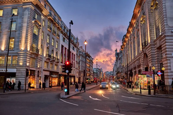 Beautiful View London Don Piccadilly Circus Night Уличная Фотография Hdr — стоковое фото