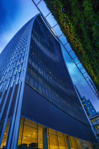 Exterior View Skygarden Known Walkie Talkie Due Its Unique Distinctive — Stock Photo, Image