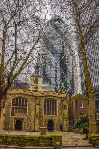 Mary Axe Informalmente Conocido Como Gherkin Anteriormente Como Swiss Building — Foto de Stock