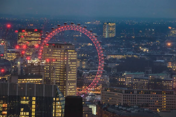 Fotohtafia Aerea Sopra Londra Urbana Edifici Architettonici Moderni Vista Aerea — Foto Stock