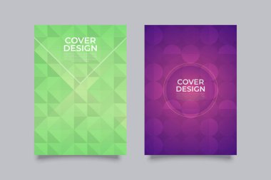 Yıllık rapor broşürü tasarım şablonu vektörü, broşür broşürü, sunum kitabı kapağı şablonları, A4 boyutunda yerleşim 