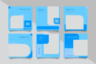 Düzenlenebilir kare şablonu. Sosyal medya için modern promosyon kare web pankartı.