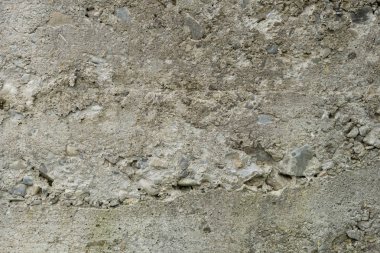 Duvar parçası attritions ve çatlaklar ile