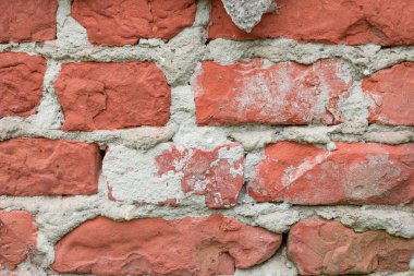 Tuğla doku çizikler ve çatlaklar ile