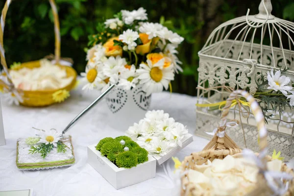 Decoración Boda Puede Utilizar Como Fondo —  Fotos de Stock