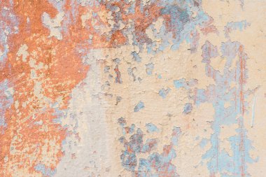 Çizikler ve çatlaklar ile duvar parçası. Arka plan olarak kullanılabilir